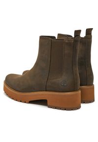 Timberland Botki Carnaby Cool Mid Chelsea Boot TB0A2CZQET41 Brązowy. Kolor: brązowy. Materiał: skóra