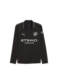 Puma - Męska autentyczna koszulka wyjazdowa z długim rękawem Manchester City 25/26 PUMA. Kolor: czarny. Długość rękawa: długi rękaw. Długość: długie. Sport: piłka nożna