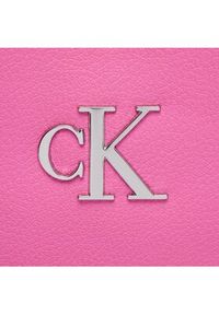 Calvin Klein Jeans Torebka Minimal Monogram Shoulder Bag K60K610843 Różowy. Kolor: różowy. Materiał: skórzane