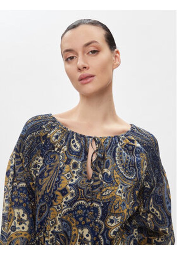 Lauren Ralph Lauren Sukienka codzienna 250926408001 Granatowy Regular Fit. Okazja: na co dzień. Kolor: niebieski. Materiał: bawełna. Typ sukienki: proste. Styl: casual
