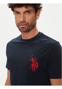 U.S. Polo Assn. T-Shirt MUP4367 Granatowy Regular Fit. Typ kołnierza: polo. Kolor: niebieski. Materiał: bawełna