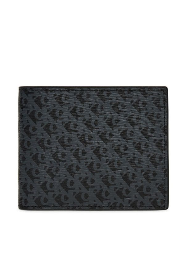 Calvin Klein Jeans Portfel męski Matte Billfold W/Coin LV04G1066G Czarny. Kolor: czarny. Materiał: skóra