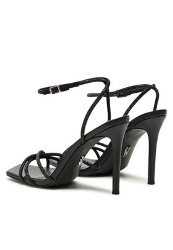 Steve Madden Sandały Slayed SM11002948 Czarny. Kolor: czarny. Materiał: skóra, zamsz