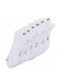 Puma - Skarpetki Do Kostek Unisex Dla Dorosłych Logo 6pak. Kolor: biały. Sport: tenis