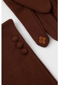 Aldo - Rękawiczki Ibenadia. Kolor: brązowy. Materiał: materiał #2