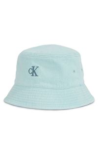 Calvin Klein Kapelusz Embro Monogram Denim Bucket Hat LV04K5021G Błękitny. Kolor: niebieski. Materiał: bawełna #1