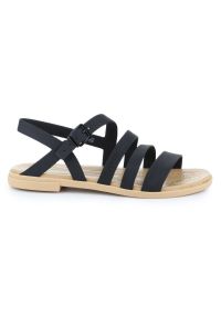 Sandały Crocs Tulum Sandal W 206107-00W czarne. Zapięcie: pasek. Kolor: czarny. Materiał: materiał, syntetyk. Sezon: lato #4
