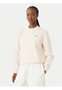Lacoste Bluza SF5245 Różowy jasny Relaxed Fit. Kolor: różowy. Materiał: bawełna #1