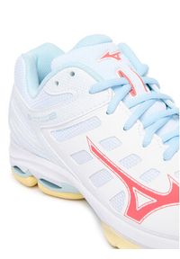 Mizuno Buty halowe Wave Voltage 2 V1GC2460 Pomarańczowy. Kolor: pomarańczowy. Materiał: skóra. Model: Mizuno Wave