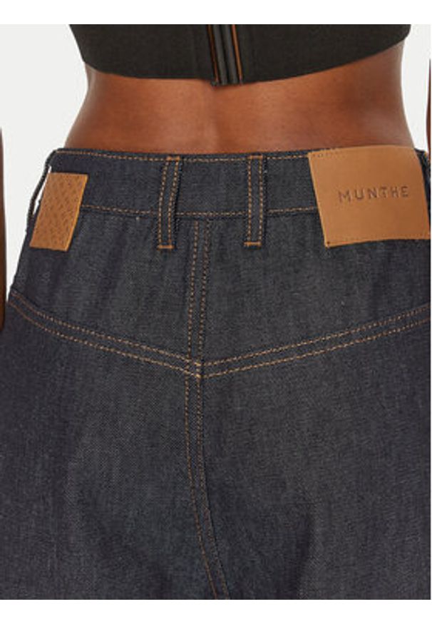 Munthe Jeansy 244142524415 Granatowy Regular Fit. Kolor: niebieski