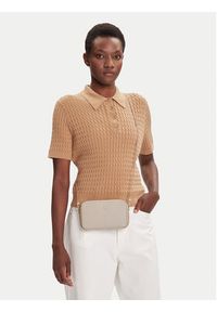 Calvin Klein Torebka Minimal Mono Camera Bag LV04K1086G Beżowy. Kolor: beżowy. Materiał: skórzane #6