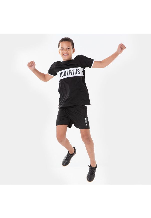 JUVENTUS FC - Koszulka piłkarska dla dzieci Juventus Home. Kolor: wielokolorowy, biały, czarny. Materiał: poliester. Sport: piłka nożna