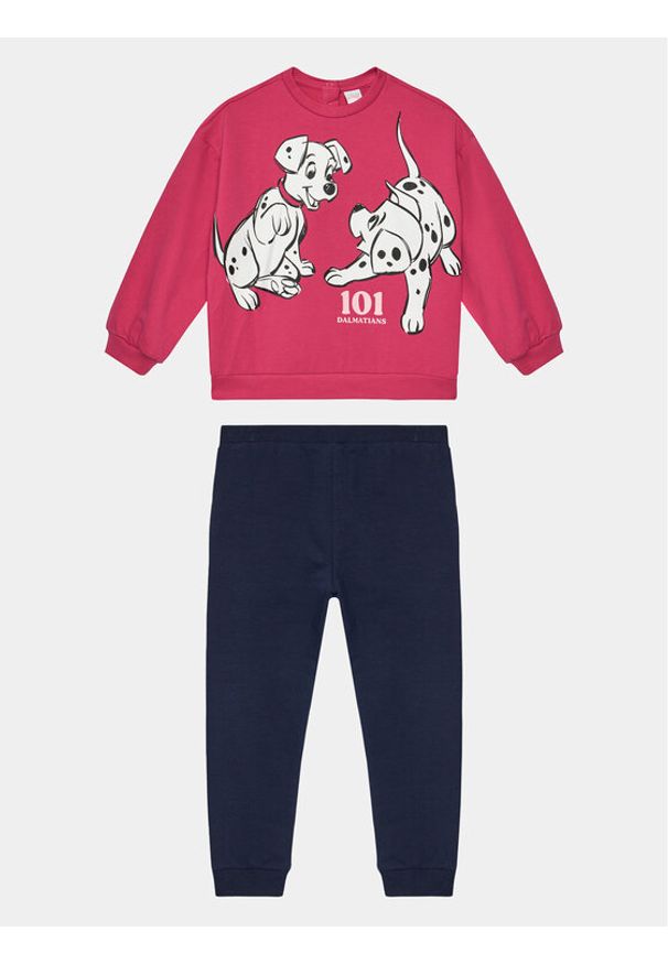 OVS Komplet bluzka i spodnie 1625547 Różowy Regular Fit. Kolor: różowy. Materiał: bawełna