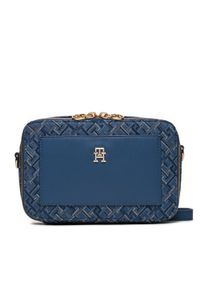 TOMMY HILFIGER - Tommy Hilfiger Torebka Distinct Camera Bag Mono AW0AW16710 Granatowy. Kolor: niebieski