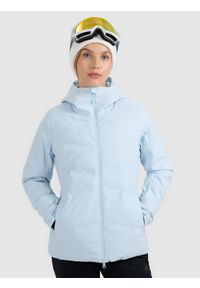 4f - 4F Kurtka narciarska membrana 10000 damska - niebieska XL. Kolor: niebieski. Materiał: materiał, poliester. Wzór: gładki. Sezon: zima #1