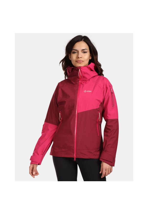 Damska wodoodporna kurtka hardshell Kilpi MAMBA-W. Kolor: czerwony. Materiał: hardshell