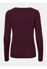 Vero Moda Sweter Care 10136644 Fioletowy Regular Fit. Kolor: fioletowy. Materiał: bawełna #5
