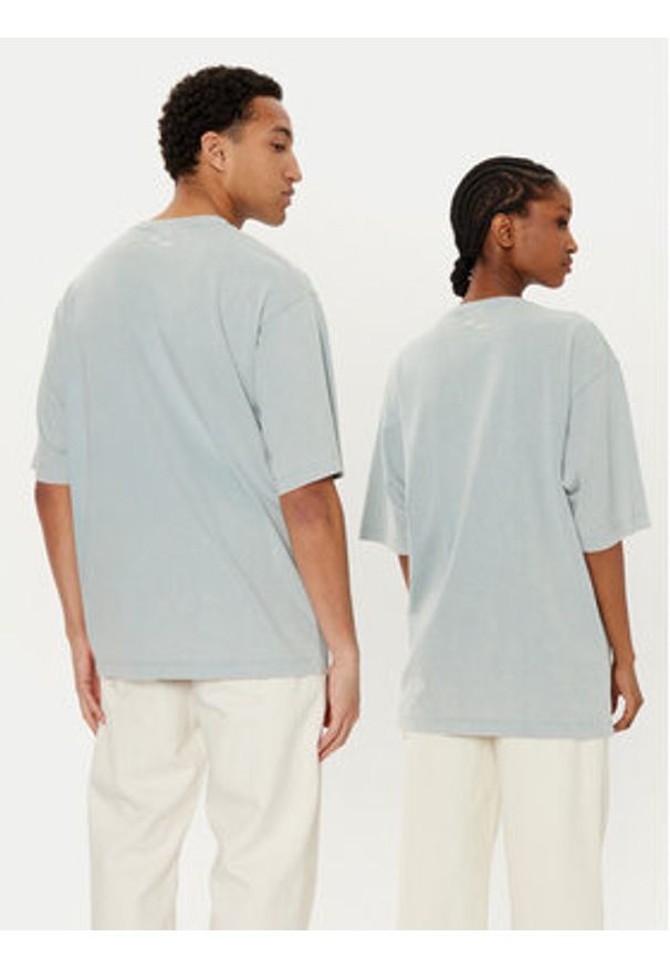 Filling Pieces T-Shirt Unisex 7441378 Zielony Boxy Fit. Kolor: zielony. Materiał: bawełna