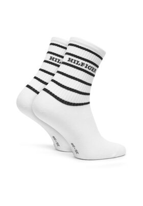 TOMMY HILFIGER - Tommy Hilfiger Skarpety długie 701236457 Écru. Materiał: bawełna