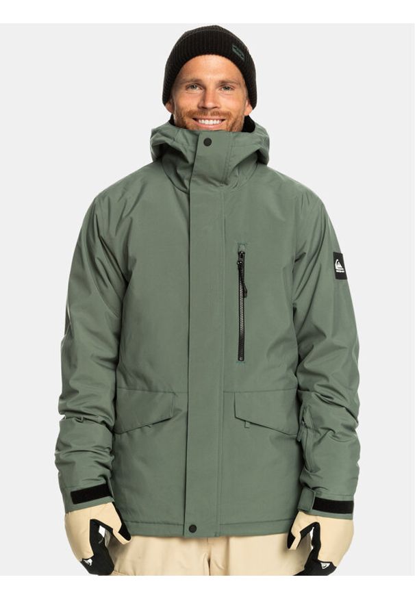 Quiksilver Kurtka narciarska Mission Soli Jk Snjt EQYTJ03266 Zielony Regular Fit. Kolor: zielony. Materiał: syntetyk. Sport: narciarstwo