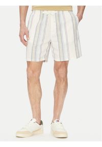 TOMMY HILFIGER - Tommy Hilfiger Szorty materiałowe DM0DM21948 Écru Regular Fit. Materiał: bawełna