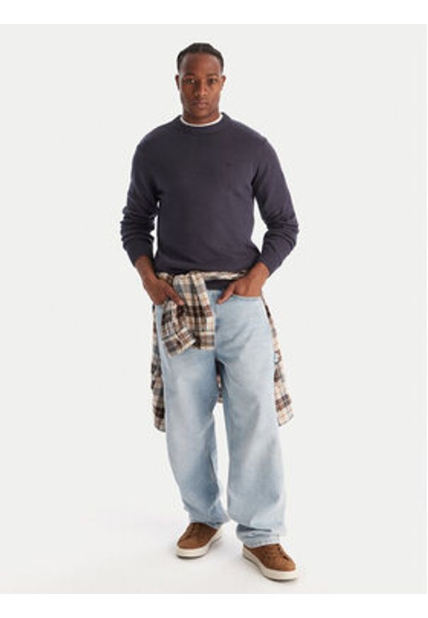 Quiksilver Sweter Salt Water EQYSW03326 Granatowy Regular Fit. Kolor: niebieski. Materiał: bawełna