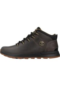 Tenisówki Timberland Model Sprint Trekker Mid Lace Sneaker Kolor Brązowy. Kolor: brązowy. Materiał: tkanina, skóra. Sport: bieganie