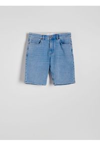 Reserved - Jeansowe szorty slim fit - niebieski. Kolor: niebieski. Materiał: jeans