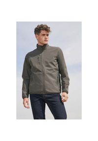 SOL'S - Polar Sol's Falcon. Kolor: szary, wielokolorowy, brązowy. Materiał: polar. Wzór: aplikacja #1