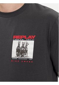 Replay T-Shirt M6766.000.22662 Szary Regular Fit. Kolor: szary. Materiał: bawełna #4