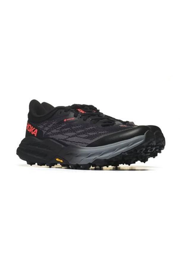 Buty do biegania damskie Hoka One One Speedgoat 5. Kolor: czarny. Materiał: materiał, syntetyk. Szerokość cholewki: normalna