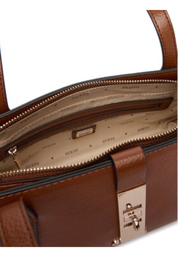 Guess Torebka Brooke HWBG98 97080 Brązowy. Kolor: brązowy. Materiał: skórzane