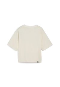 Koszulka sportowa damska Puma Squad Graphic Tee. Kolor: biały. Długość rękawa: krótki rękaw. Długość: krótkie