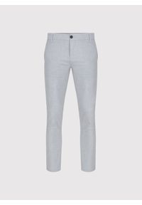 Pako Lorente - PAKO LORENTE – gładkie jasnoszare spodnie. Kolor: szary. Materiał: poliester, wiskoza, elastan. Wzór: gładki. Sezon: wiosna #2