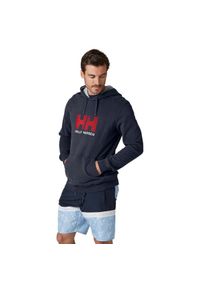 Bluza sportowa męska Helly Hansen Logo Hoodie. Typ kołnierza: kaptur. Kolor: niebieski