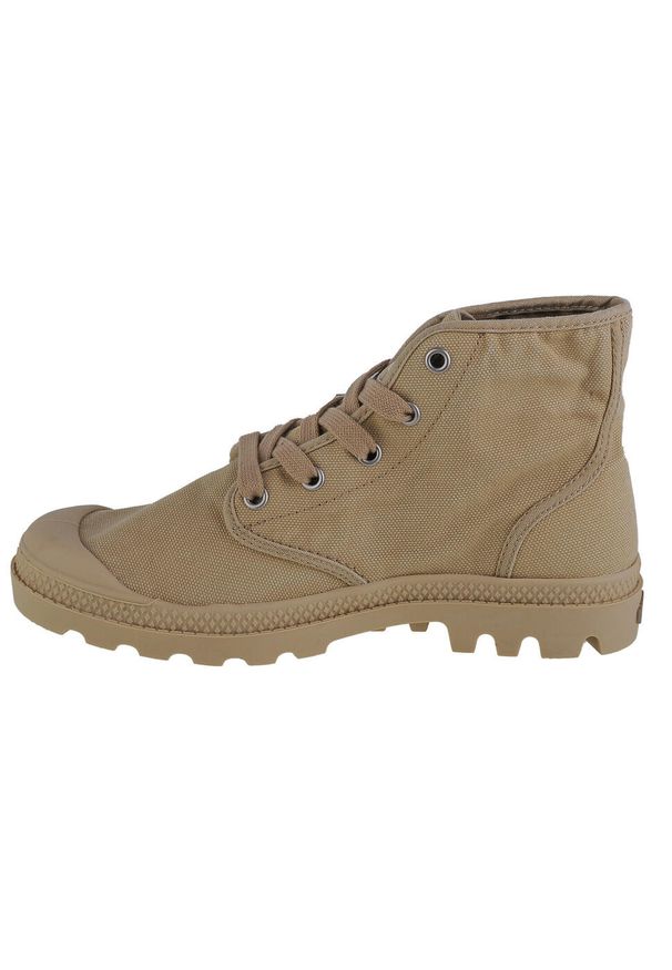 Buty sportowe Sneakersy damskie, Palladium Pampa Hi. Kolor: beżowy. Materiał: guma, materiał, tkanina, syntetyk. Sport: turystyka piesza