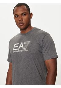 EA7 Emporio Armani T-Shirt 6DPT81 PJVPZ 3925 Szary Regular Fit. Kolor: szary. Materiał: bawełna