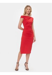 Rinascimento Sukienka koktajlowa CFC0117806003 Czerwony Regular Fit. Kolor: czerwony. Materiał: syntetyk. Styl: wizytowy #1