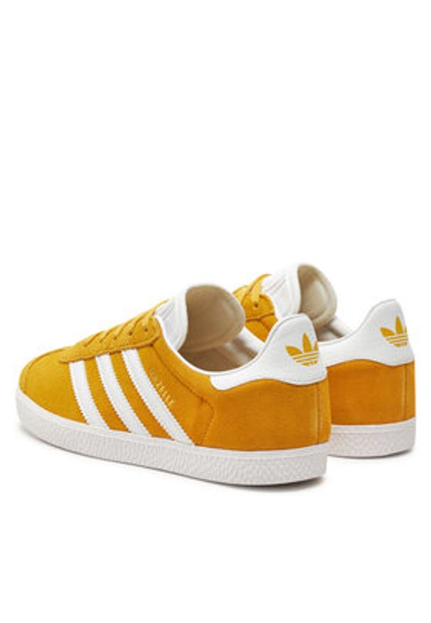 Adidas - adidas Sneakersy Gazelle J IF9803 Żółty. Kolor: żółty. Materiał: zamsz, skóra. Model: Adidas Gazelle