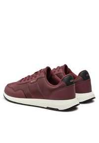 BOSS Sneakersy Titanium 50523180 Bordowy. Kolor: czerwony. Materiał: materiał #3