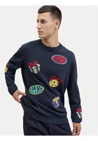 Jack & Jones Sweter Holiday 12287994 Granatowy Relaxed Fit. Kolor: niebieski. Materiał: bawełna #5