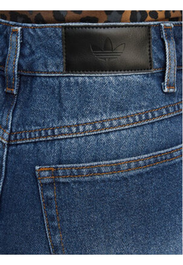 Adidas - adidas Spódnica jeansowa 3-Stripes KD2908 Niebieski Regular Fit. Kolor: niebieski. Materiał: bawełna