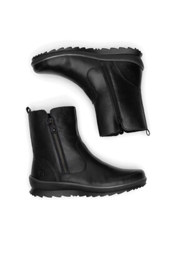 Remonte Botki R8482-01 Czarny. Kolor: czarny. Materiał: skóra
