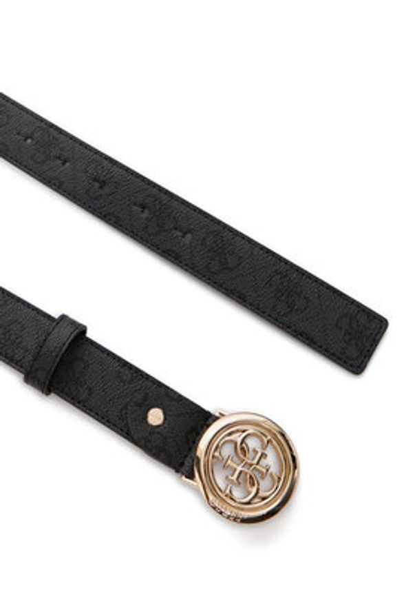 Guess Pasek Damski BW9357 P6230 Czarny. Kolor: czarny. Materiał: skóra