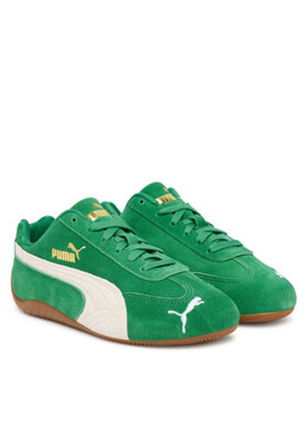 Puma Sneakersy Speedcat Og Jr 401698 28 Zielony. Kolor: zielony. Materiał: skóra, zamsz