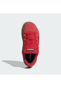 Adidas - Buty Grand Court 00s Kids. Kolor: biały, czerwony, wielokolorowy, czarny. Materiał: materiał