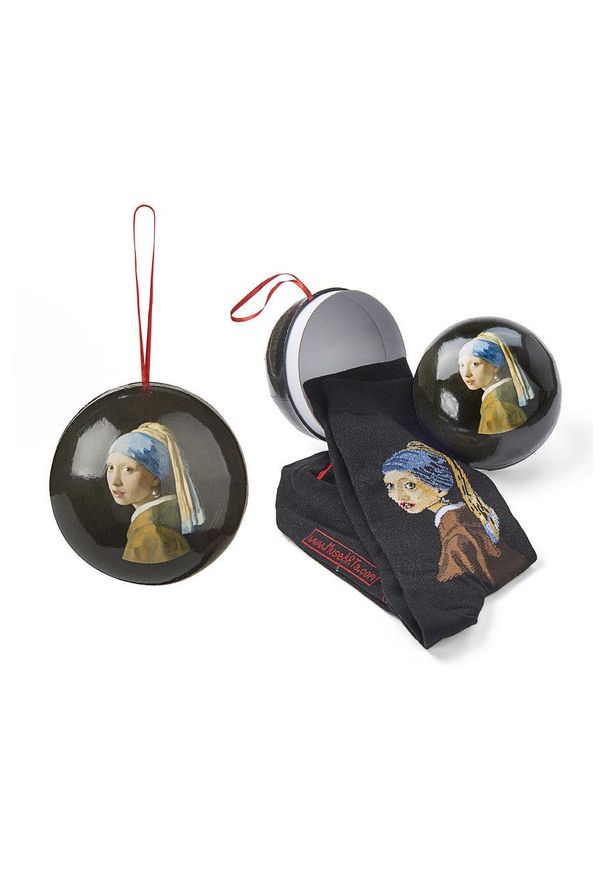 MuseArta - MuseARTa - Skarpetki Jan Vermeer - Girl with a Pearl. Kolor: czarny