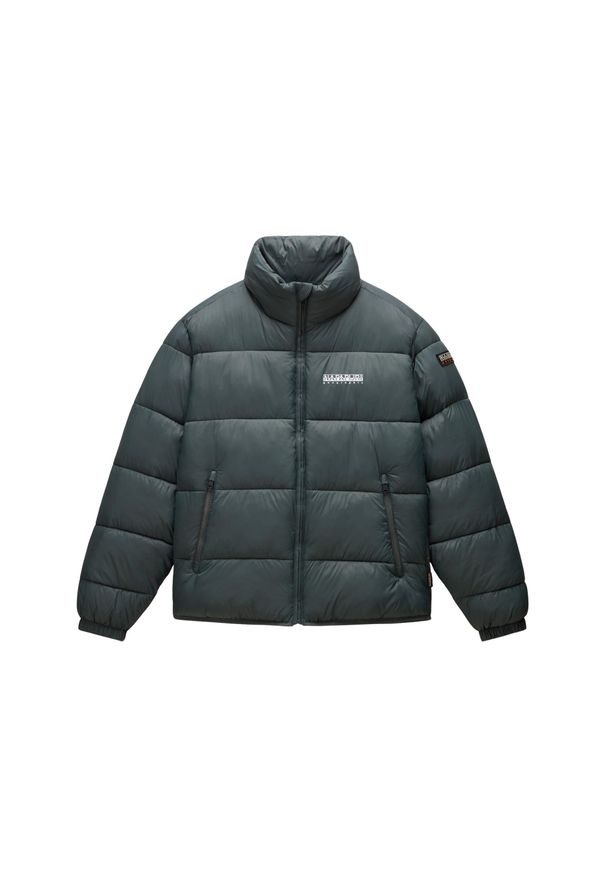 Kurtka puchowa Napapijri A-Suomi 3. Kolor: zielony. Materiał: puch