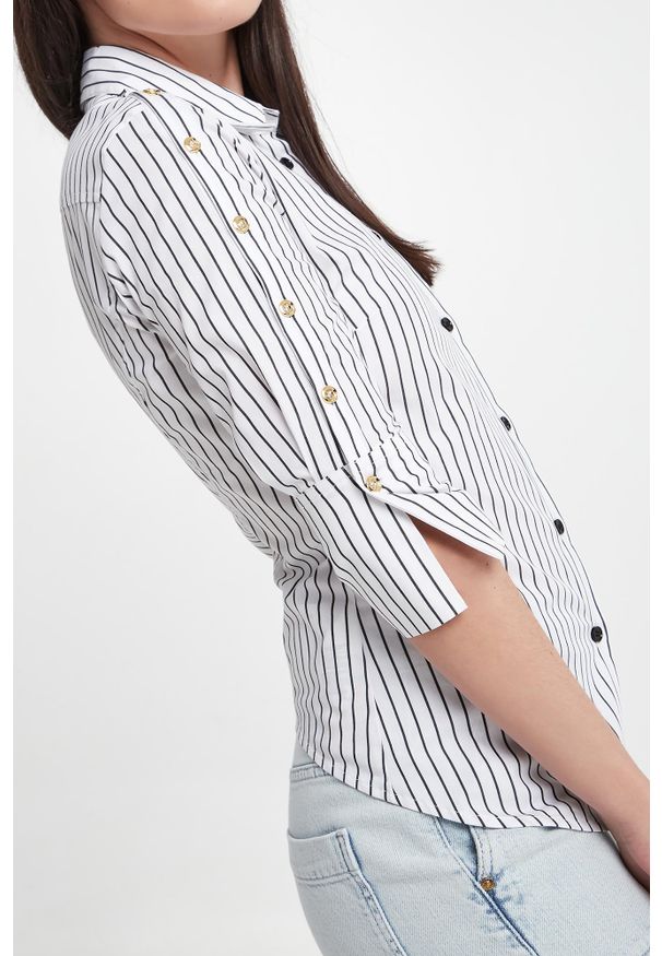Pinko - Koszula damska w paski Cecrope PINKO. Wzór: paski