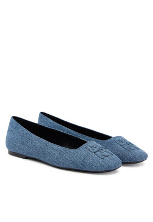 DKNY Baleriny Darianne K3528914 Niebieski. Kolor: niebieski. Materiał: materiał
